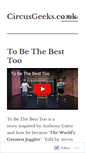 Mobile Screenshot of circusgeeks.co.uk